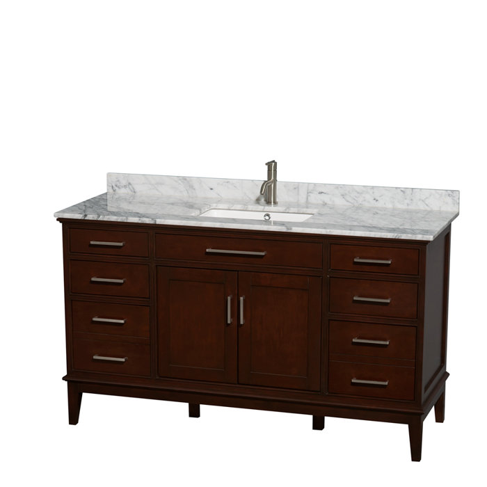 Wyndham Collection Hatton 60" Single Bathroom Vanity Set Wayfair